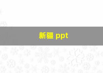 新疆 ppt